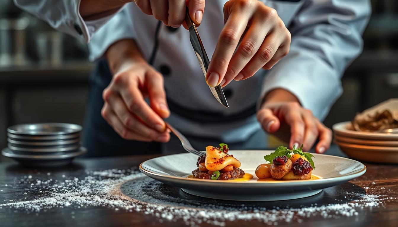 Measured baking ingredients prepared on a counter